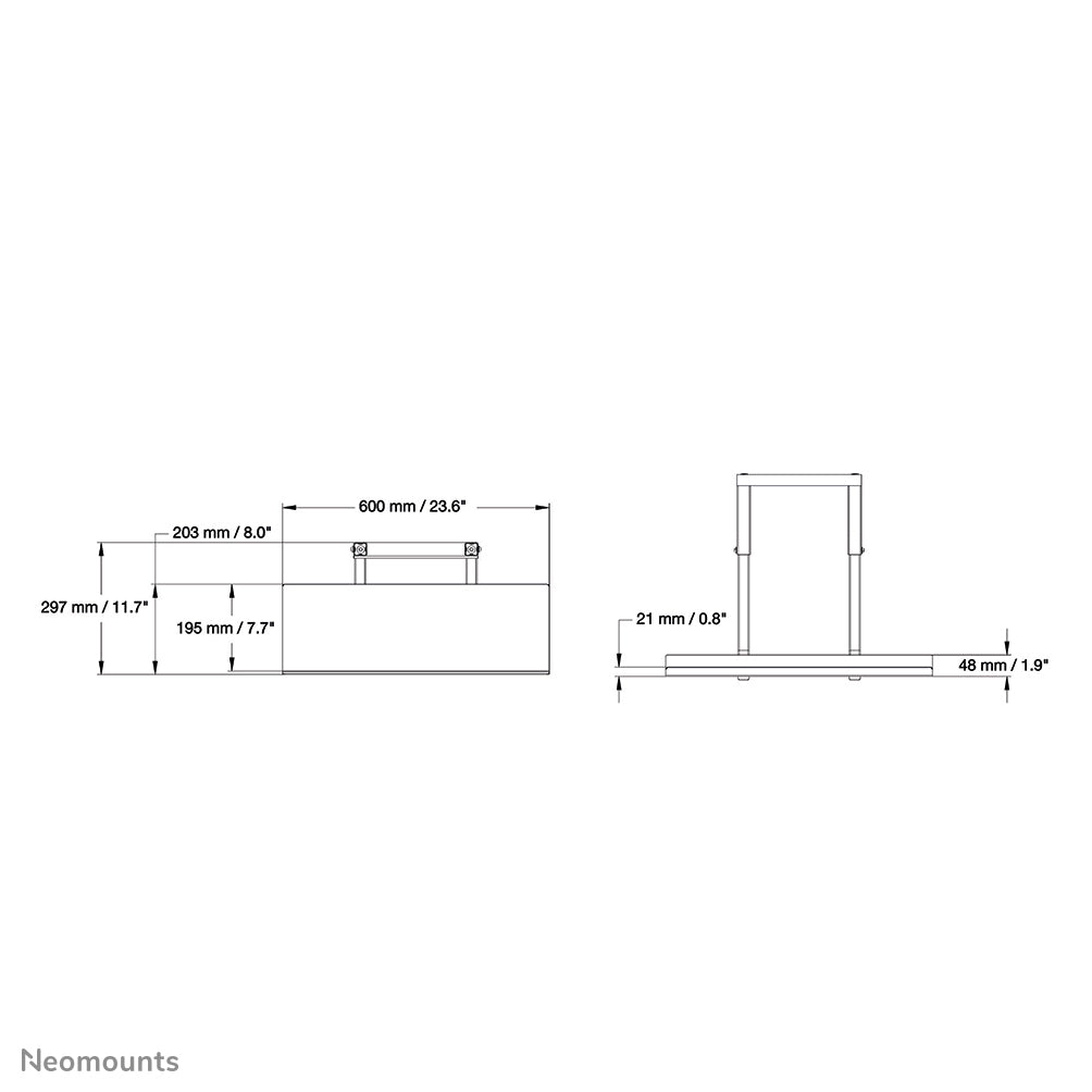 Keyboard Shelf for PLASMA-M2500/W2500-series