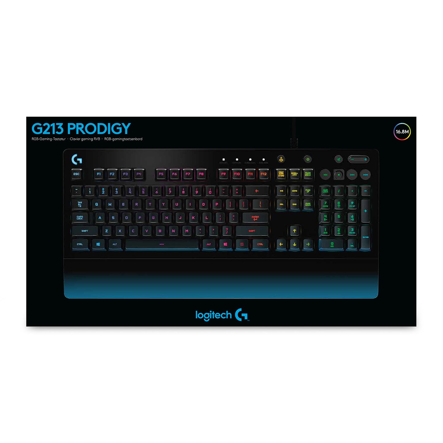 Logitech RGB-gamingtoetsenbord G213 AZERTY BE