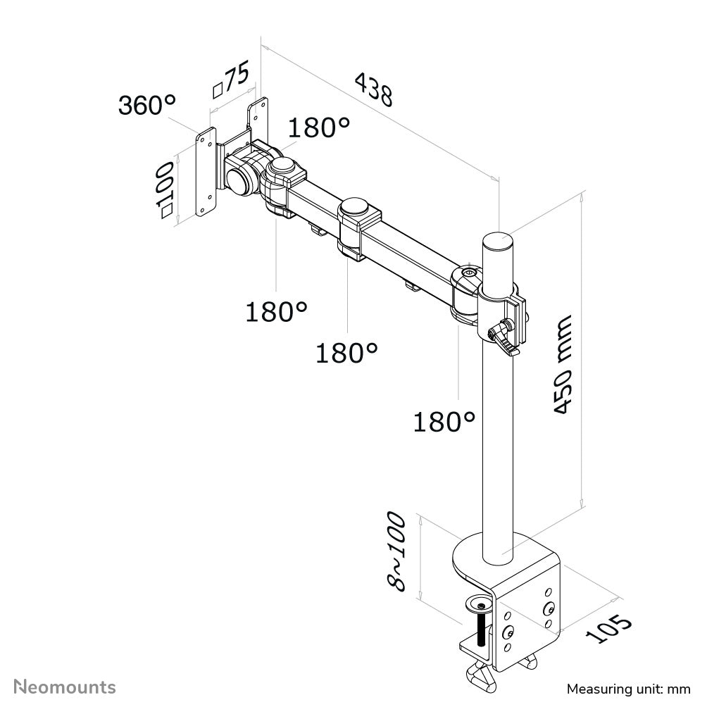 Flat Screen Desk Mount (clamp)