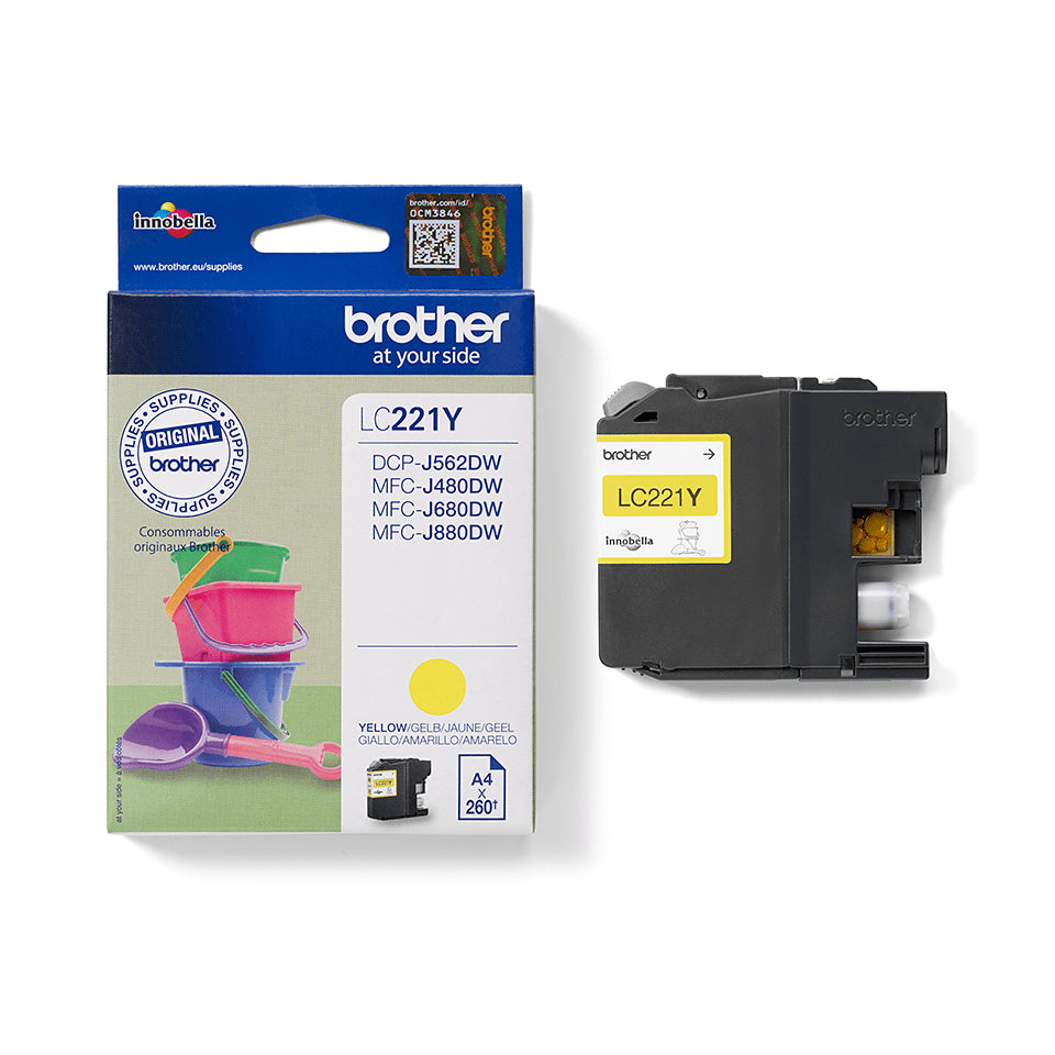 Brother LC221Y inktcartridge geel