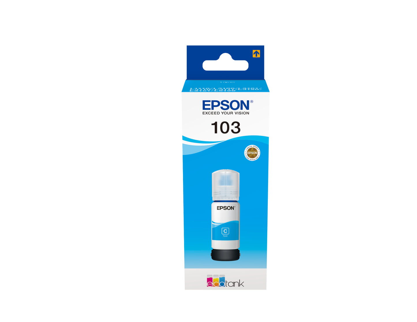 EPSON 103 EcoTank Cyan ink bottle