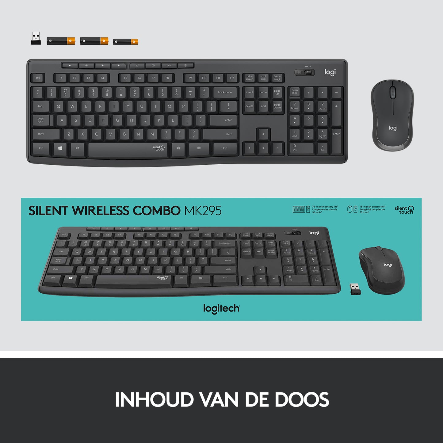 Logitech MK295 silent wireless desktop