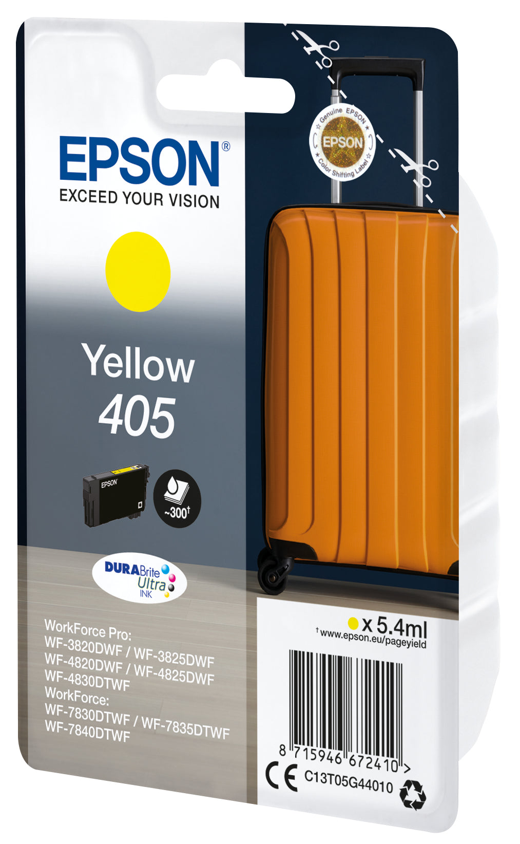 Singlepack Yellow 405 DURABrite Ultra In C13T05G44010