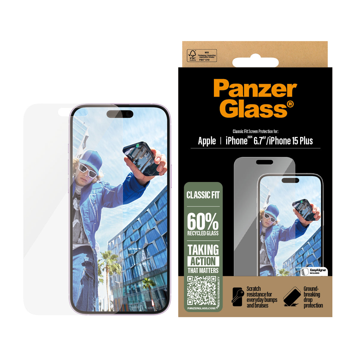 PG Scrn iPhone 16 6.7Inch Classic Fit 2875
