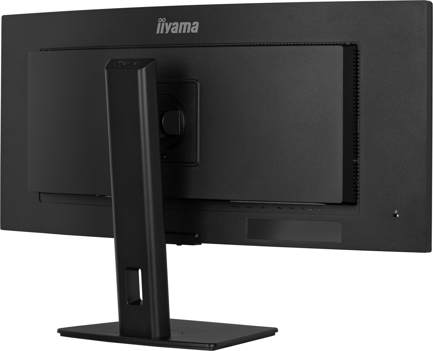 IIYAMA 34WIDE LCD, 3440 x 1440, UWQHD Curved VA panel, LED Bl., USB-Hub (2xOut v3.2 + 2xUSB-C(7,5 Watt)), FreeSync Premium, Height Adjust.