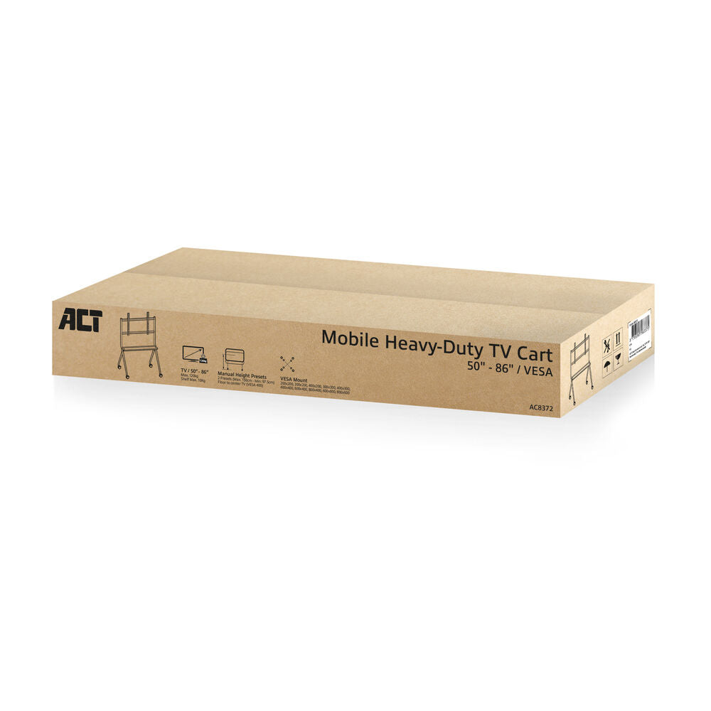ACT Verrijdbare tv/monitor vloersteun, 50inch t/m 86inch, VESA