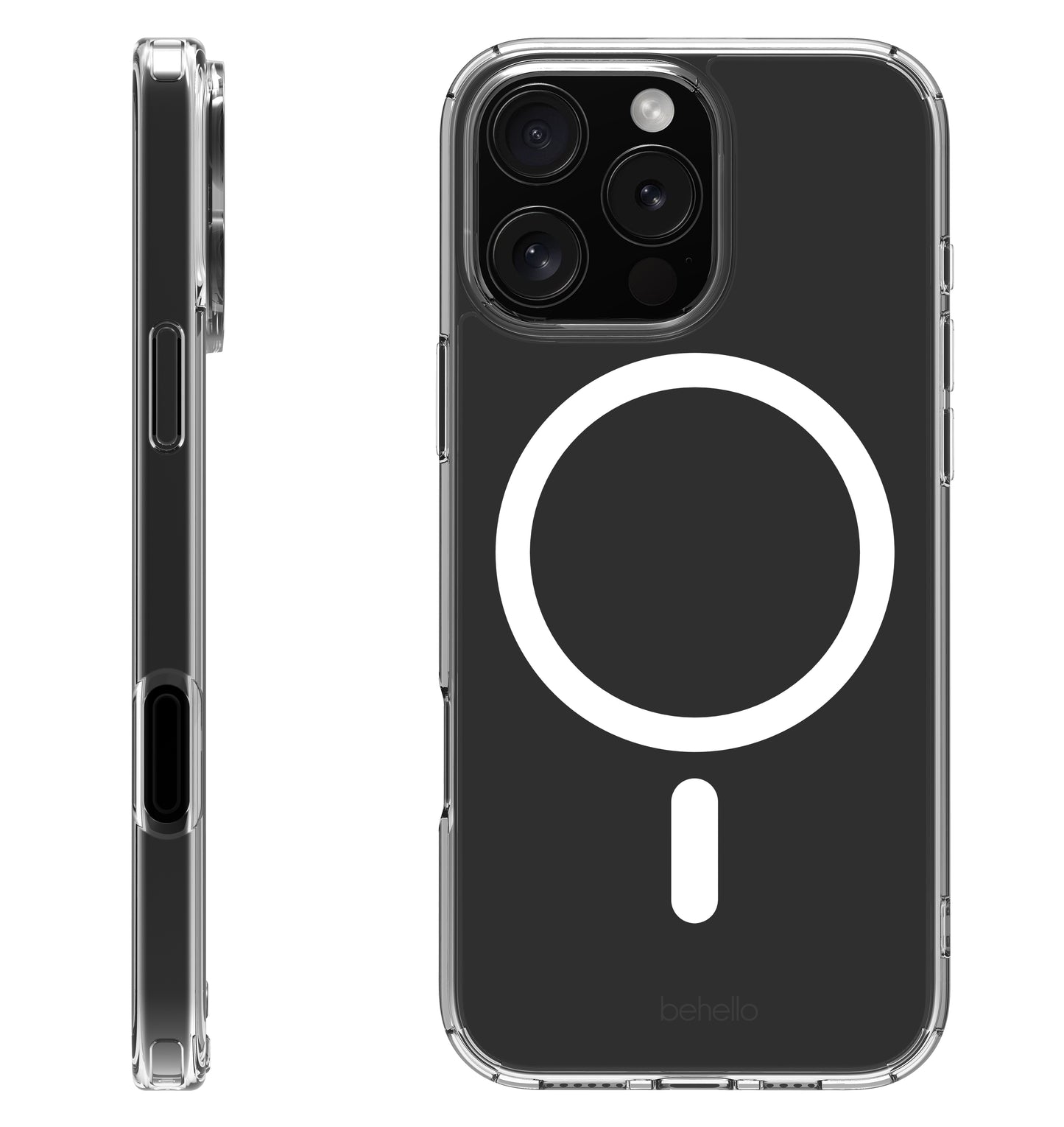 iP 16 Pro Transparant Case Magnetic Ring
