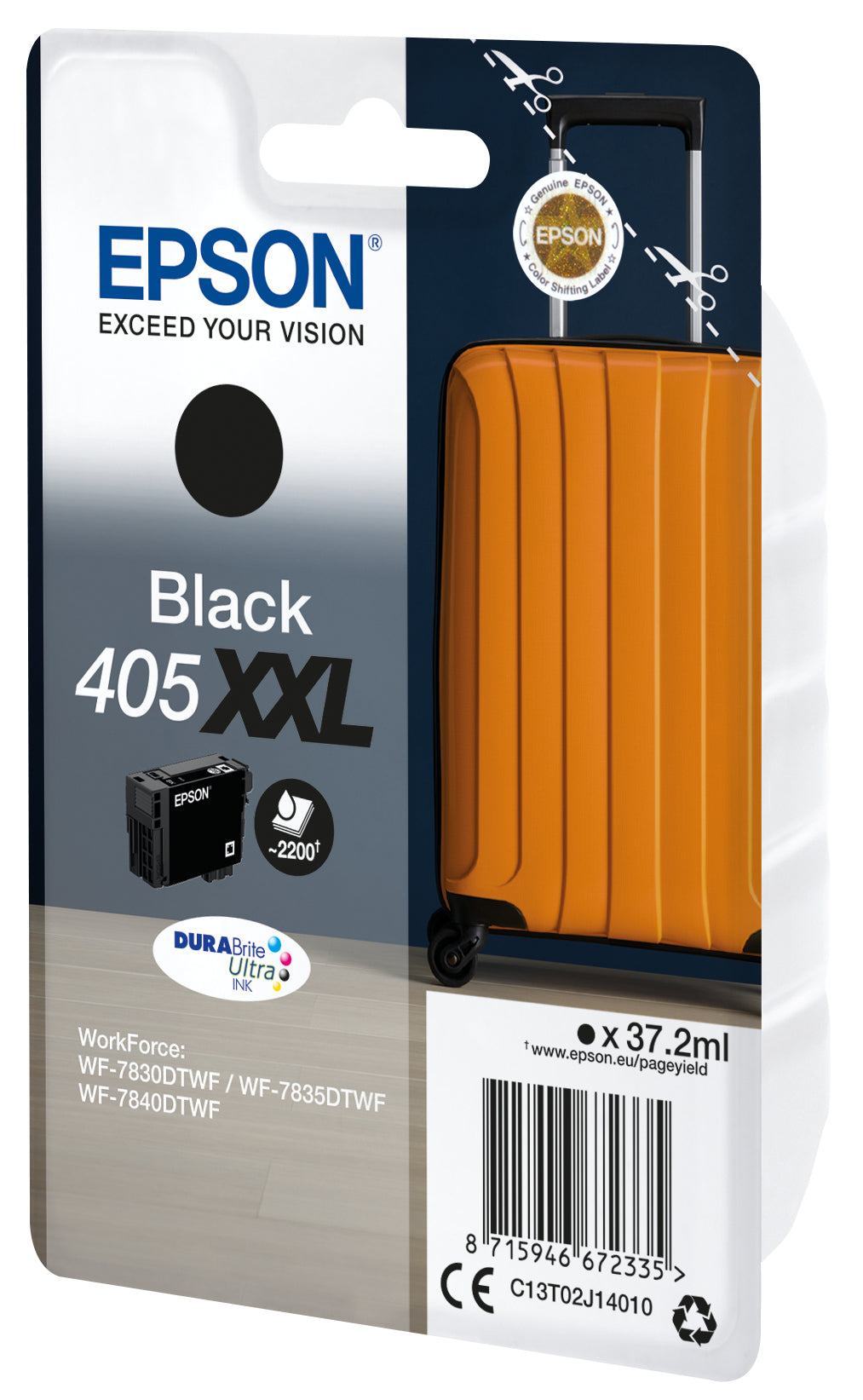 EPSON Singlepack Black 405XXL DURABrite Ultra Ink
