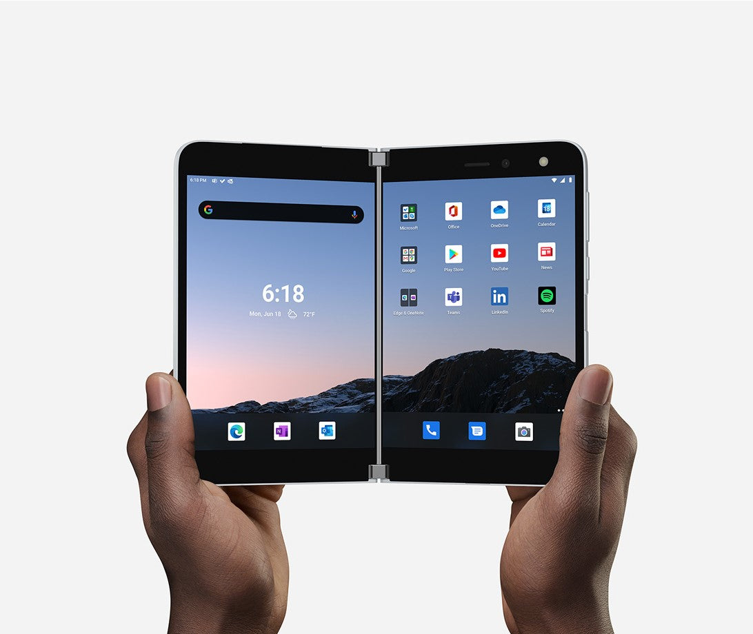 MS Surface Duo Qualcomm Snapdragon 855 5.6inch 6GB 128GB LTE Android 10 COMM SC EN/FR/DE/ES EU 1 License