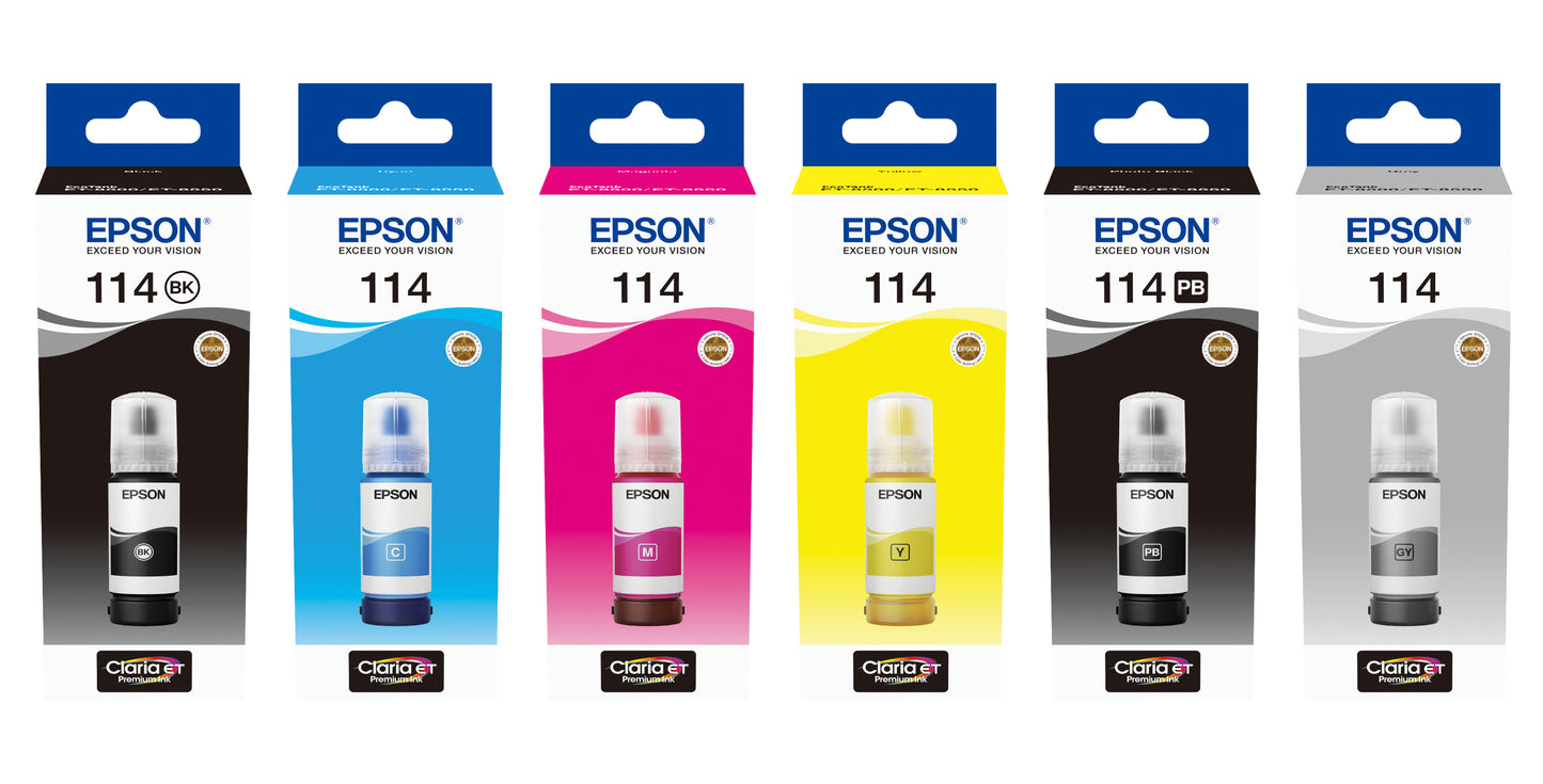 114 EcoTank Cyan ink bottle C13T07B240