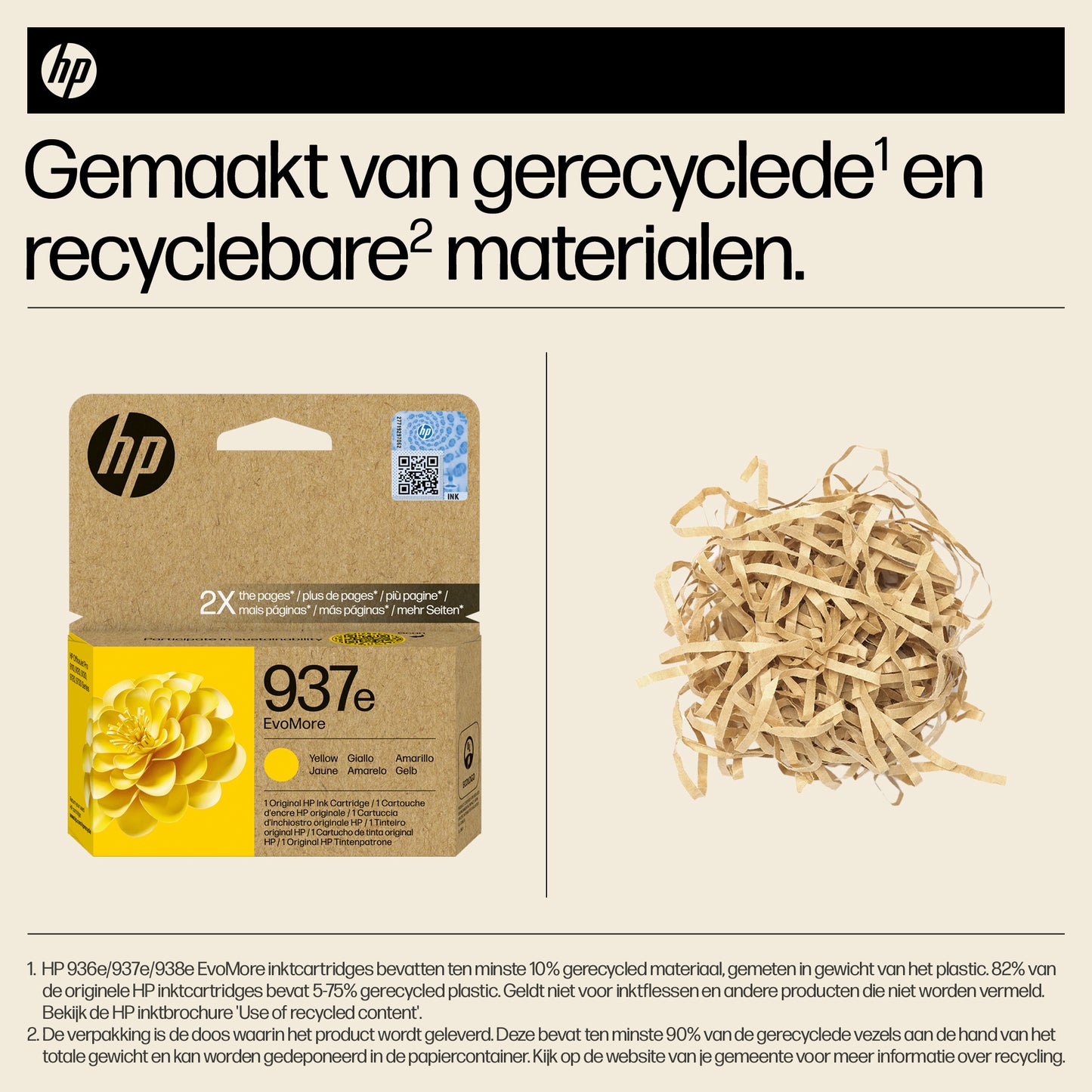 HP 937e EvoMore Yellow Original Ink Cartridge