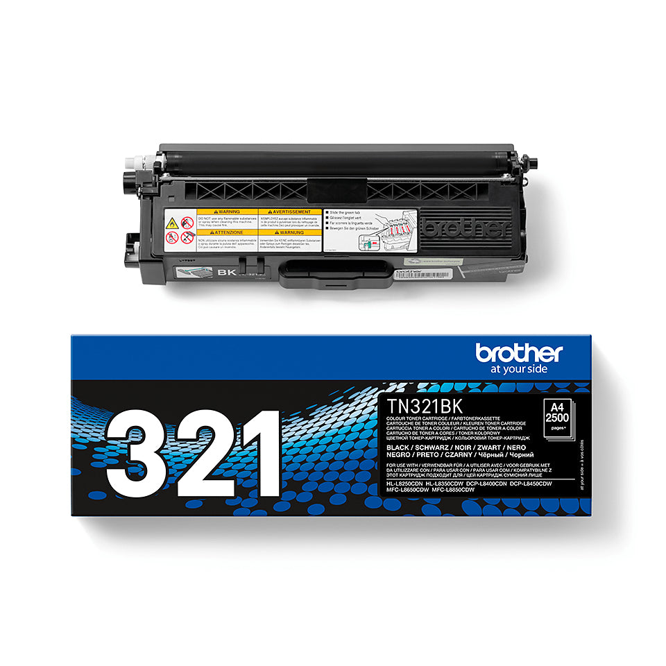 TN-321BK tonercartridge zwart standard capacity 2.500 pagina's 1-pack