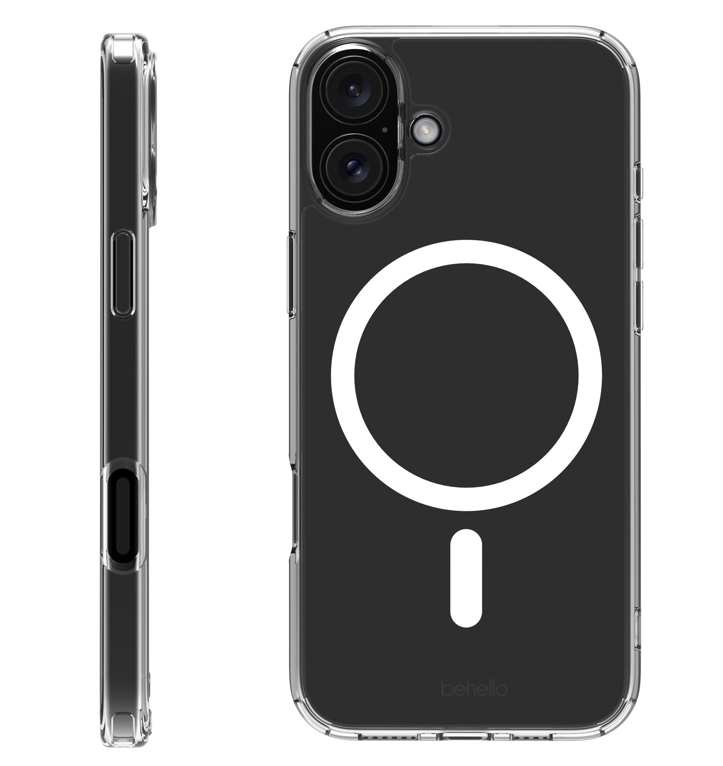 iP 16 Transparant Case Magnetic Ring