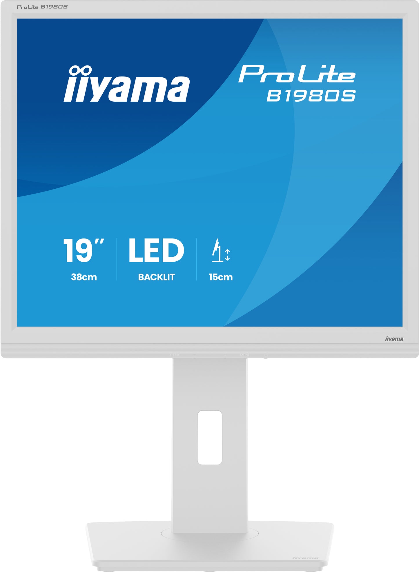 IIYAMA 19 LCD, 1280 x 1024, TN Panel, LED Bl., Height Adjust, HDMI, DisplayPort,, 250 cd/m², 12.000.000:1 ACR, Speakers, 3ms