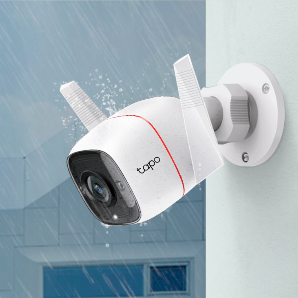 Outdoor Security Wi-Fi Camera SPEC: 3MP2.4 GHz 2T2R 2 x External Antennas 1 x Ethernet Port