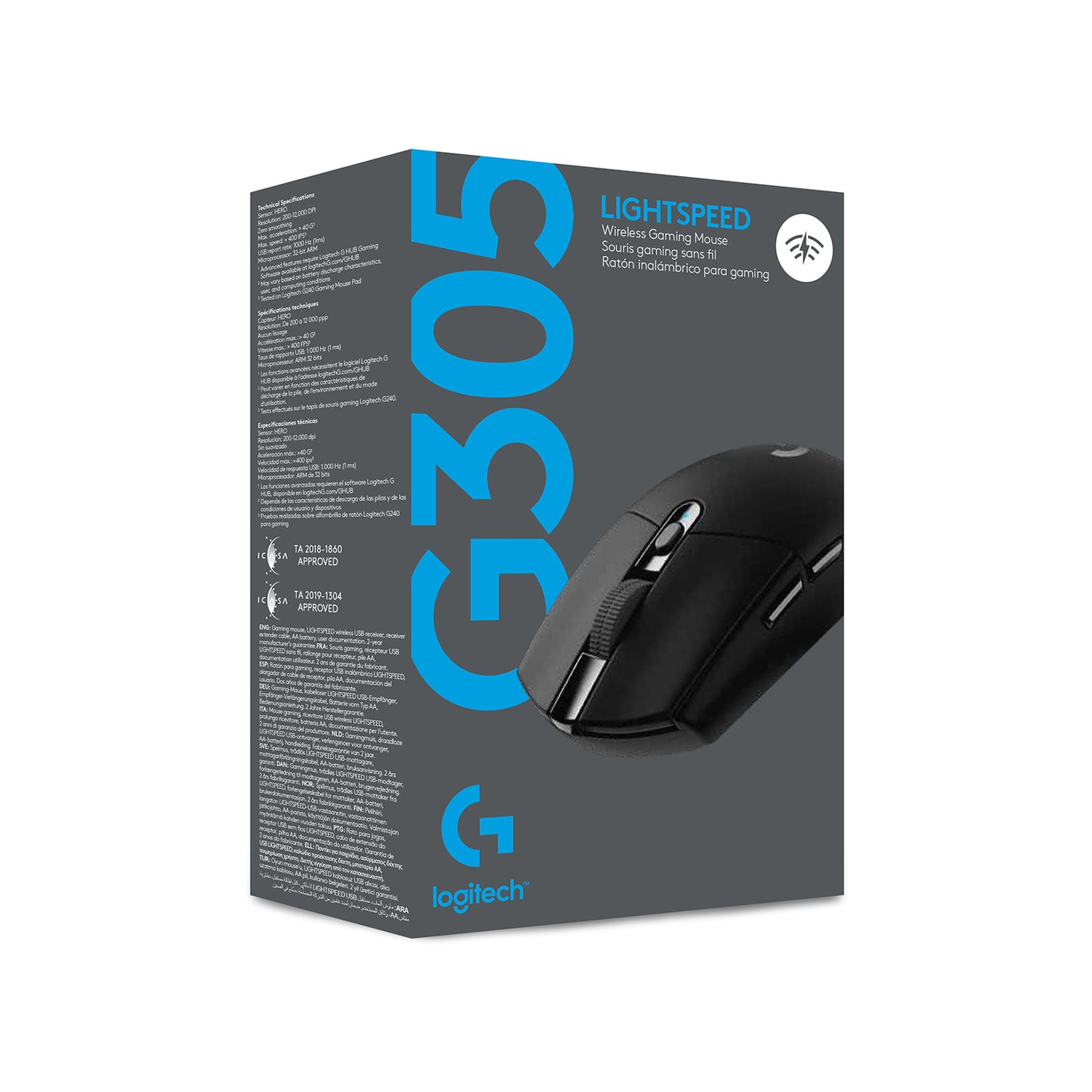LOGITECH G305 GAMING MOUSE EWR2 BLACK