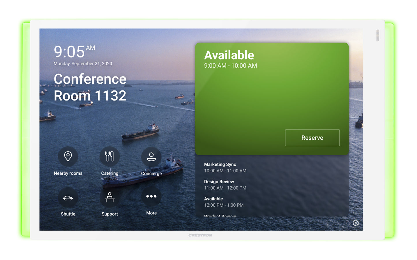 10.1 in. Room Scheduling Touch Screen