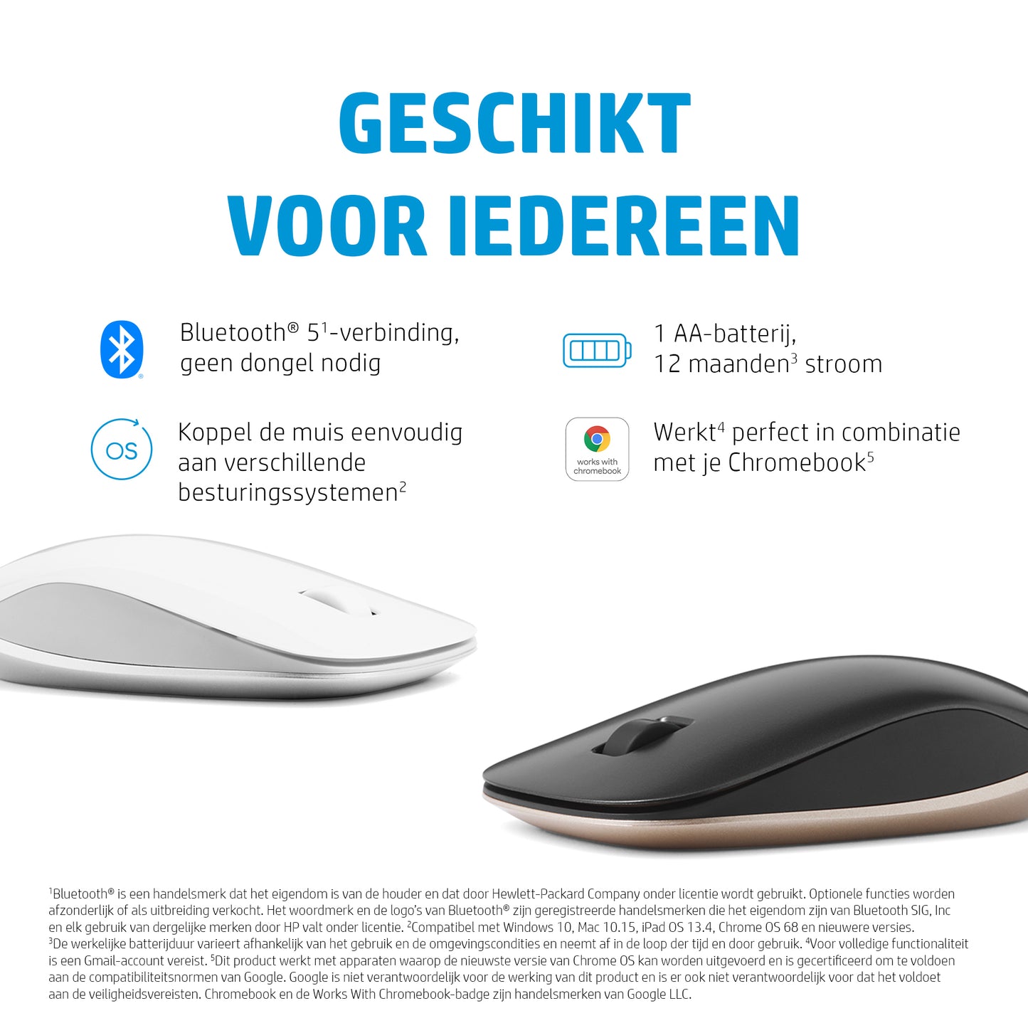 HP 410 Slim Black Bluetooth Mouse EURO 4M0X5AA#ABB