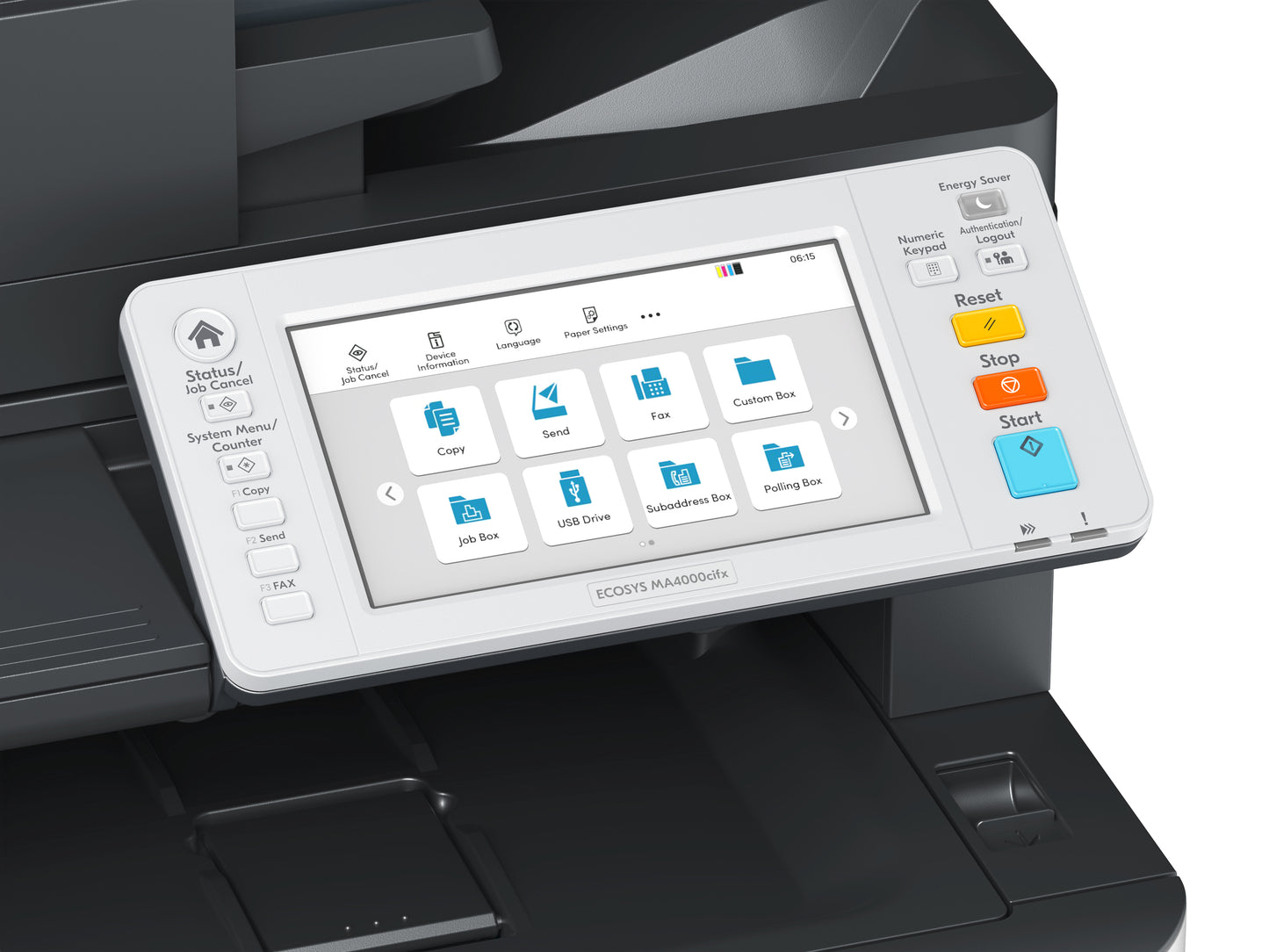 KYOCERA ECOSYS MA4000cifx A4 Colorlaser MFP, 40ppm, dual scan duplex, fax