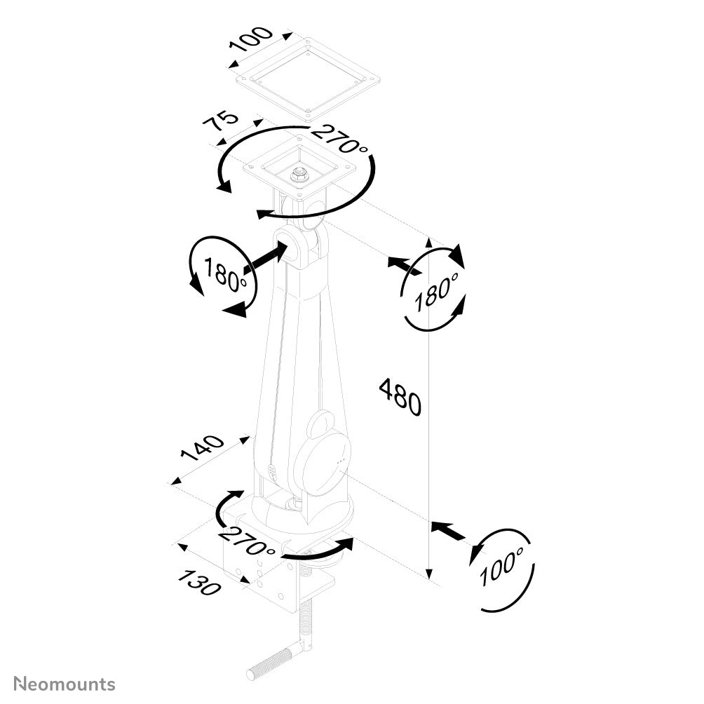 Flat Screen Desk Mount (clamp)