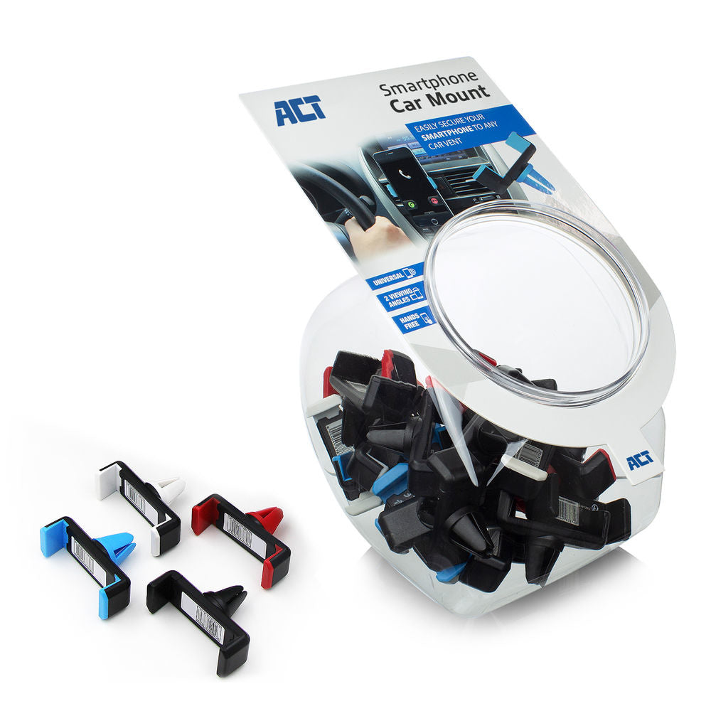 ACT Smartphone Car Mount Display consist 25 stuks 4x rood 4x blauw 4x groen 4x wit and 9x zwart