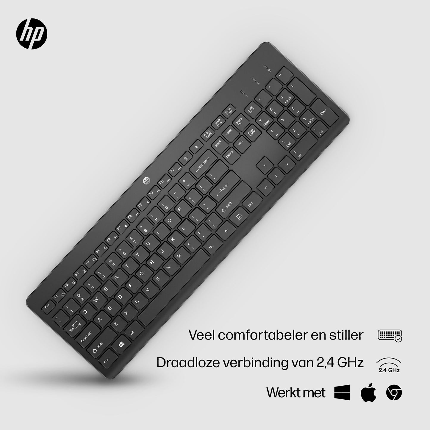 HP 230 Wireless Keyboard (Black) BEL 3L1E7AA#AC0