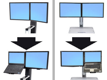 WorkFit S/C LCD/Laptop conv kit frm dual 97-617