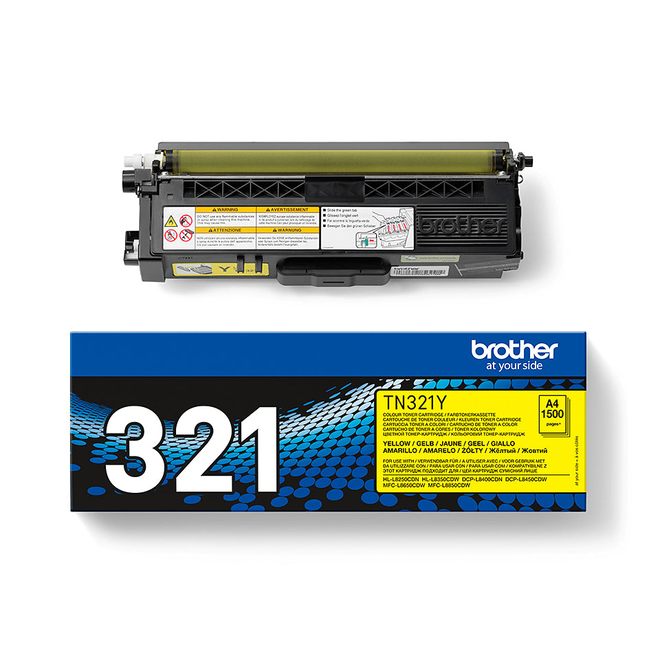 TN321Y - Geel - origineel - tonercartridge - voor DCP-L8400. DCP-L8450. MFC-L8650. MFC-L8850: HL-L8250. L8350
