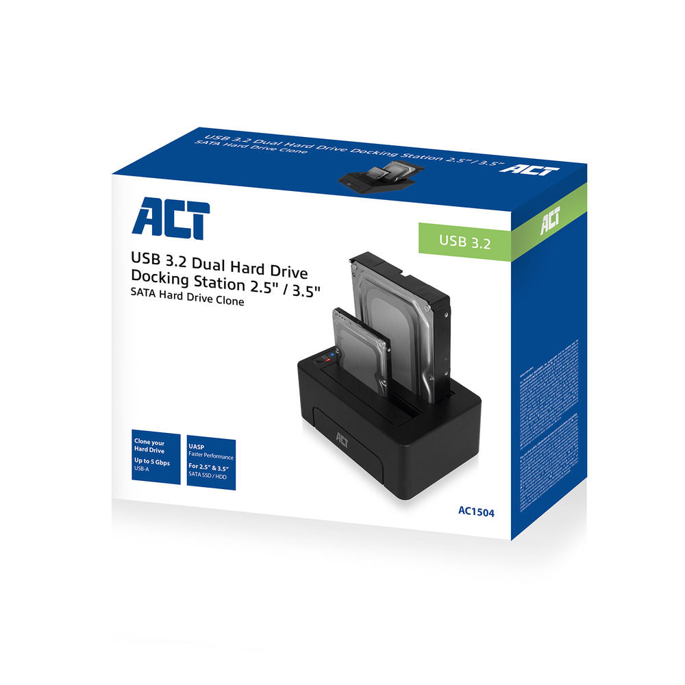 ACT USB 3.1 Dual HDD Docking Station