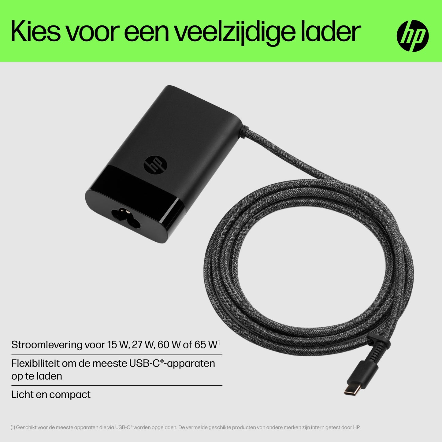 HP Laptop Charger USB-C 65W