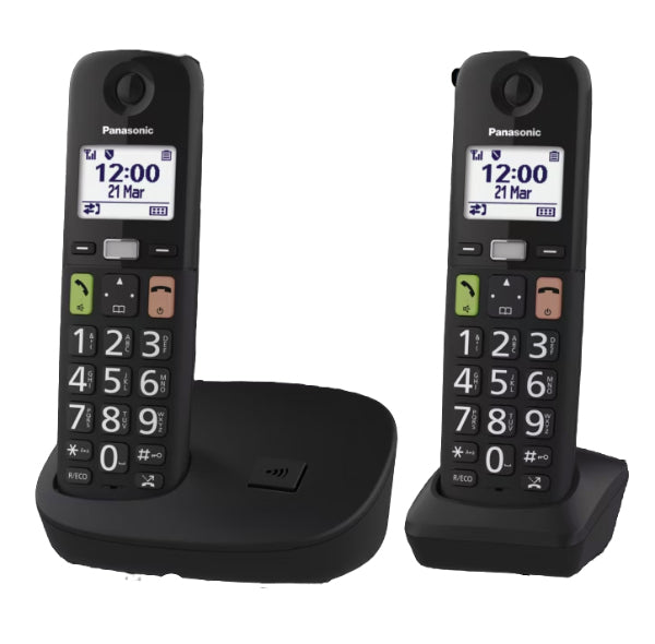 Panasonic Dect KX-TGU112EXB Duo Black