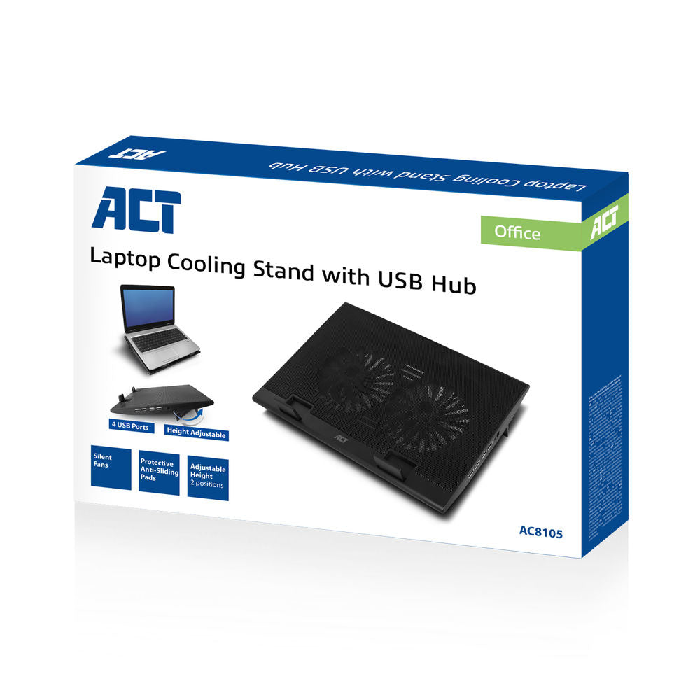 Laptop stand with fan and 4-port usb hub