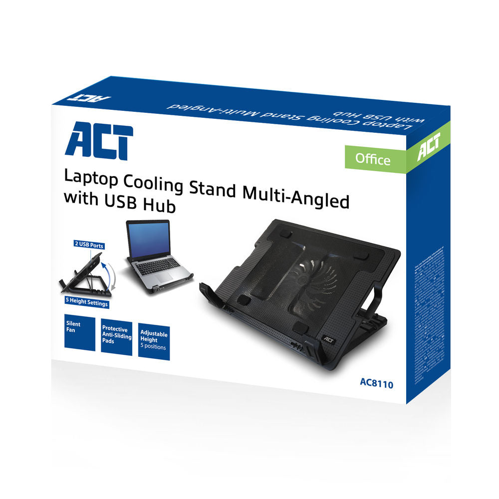 ACT Notebookstandaard met koeling