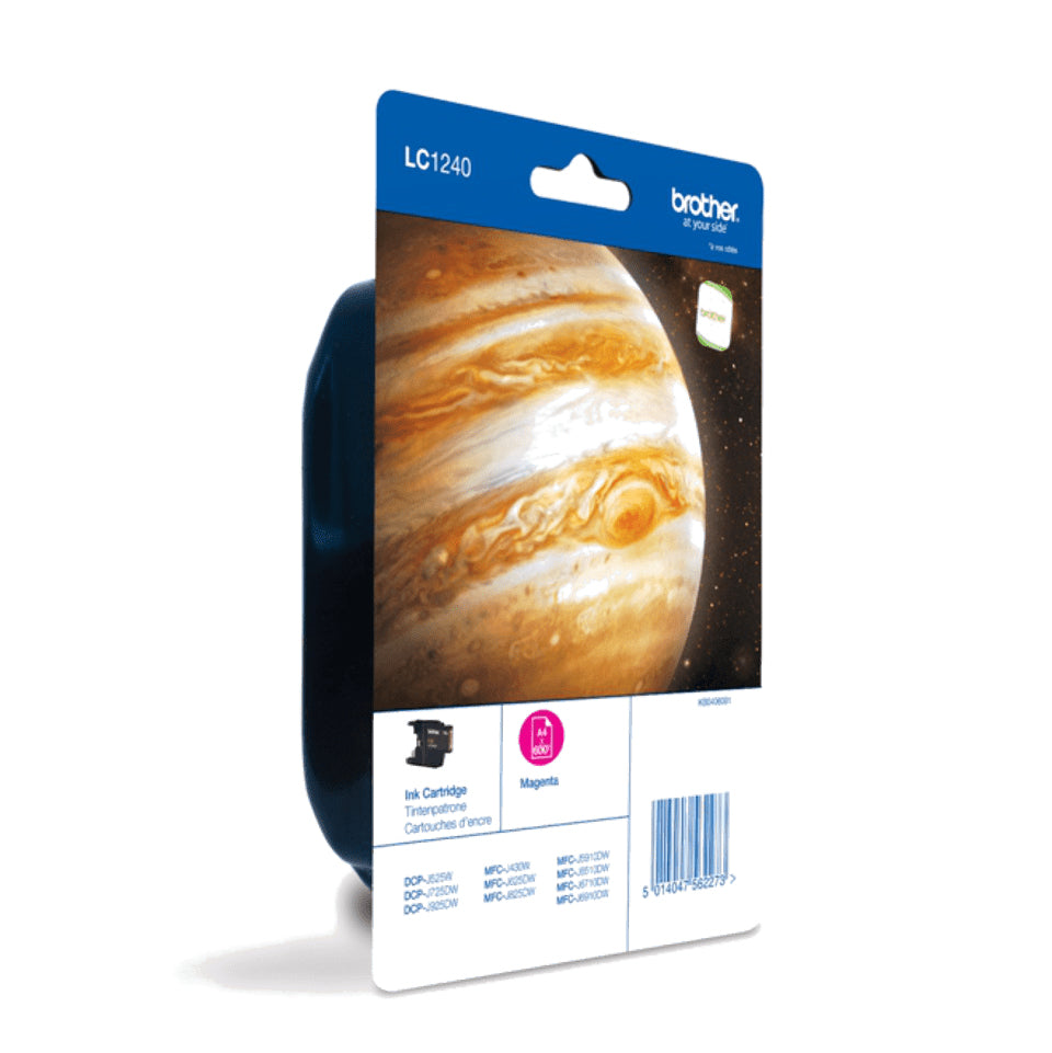 BROTHER LC-1240 inktcartridge magenta high capacity 600 pagina s 1-pack blister zonder alarm