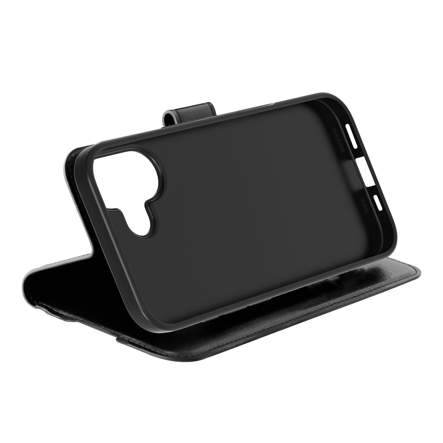 iP 16 Gel Wallet Case Black