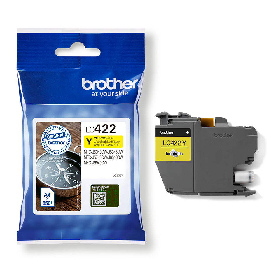 Yellow Ink Cartridge . Single Blister Pack. Prints about 550 pages.