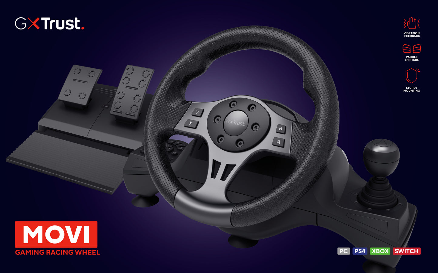 TRUST GXT289 MOVI RACING WHEEL