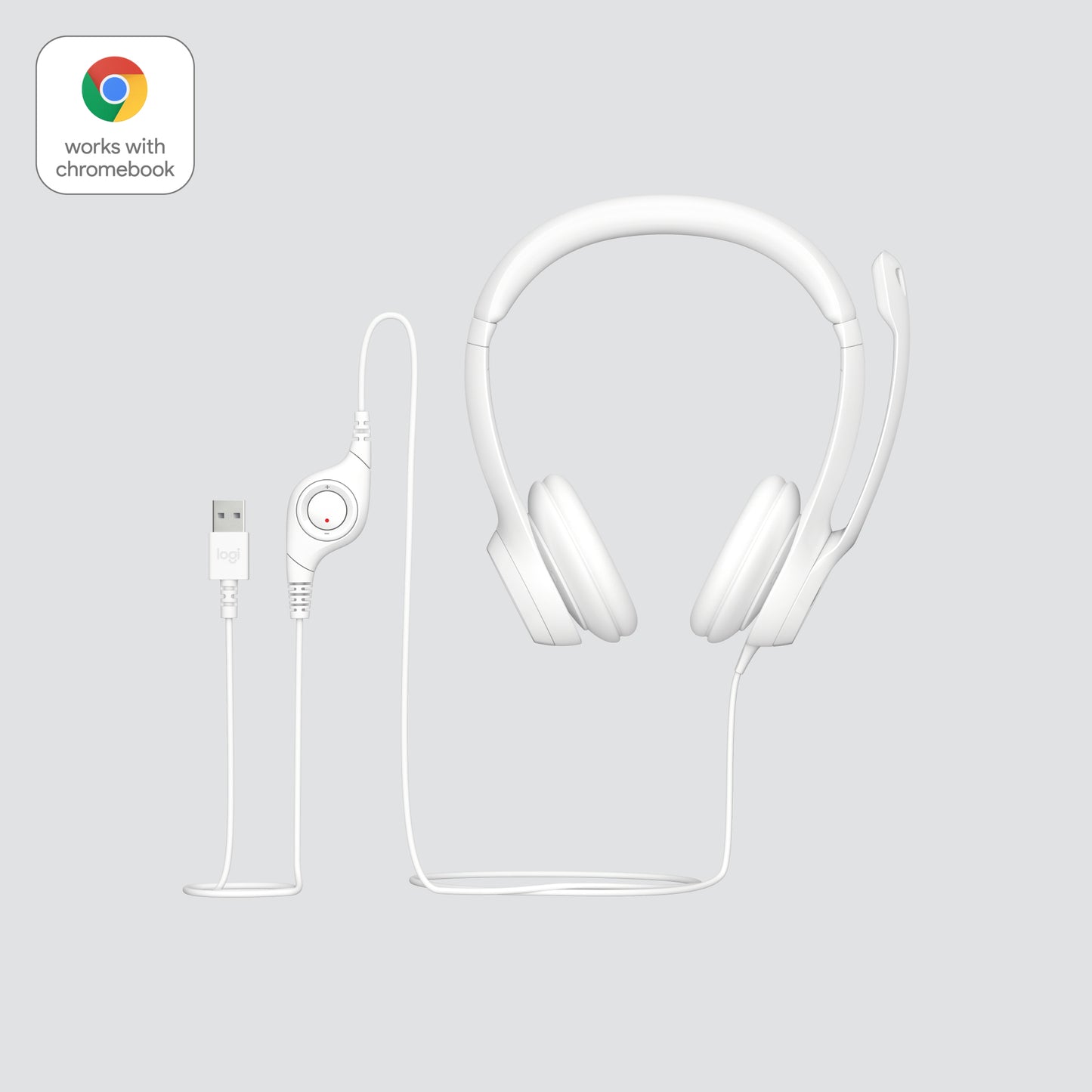 Logitech USB Headset H390 Off-White