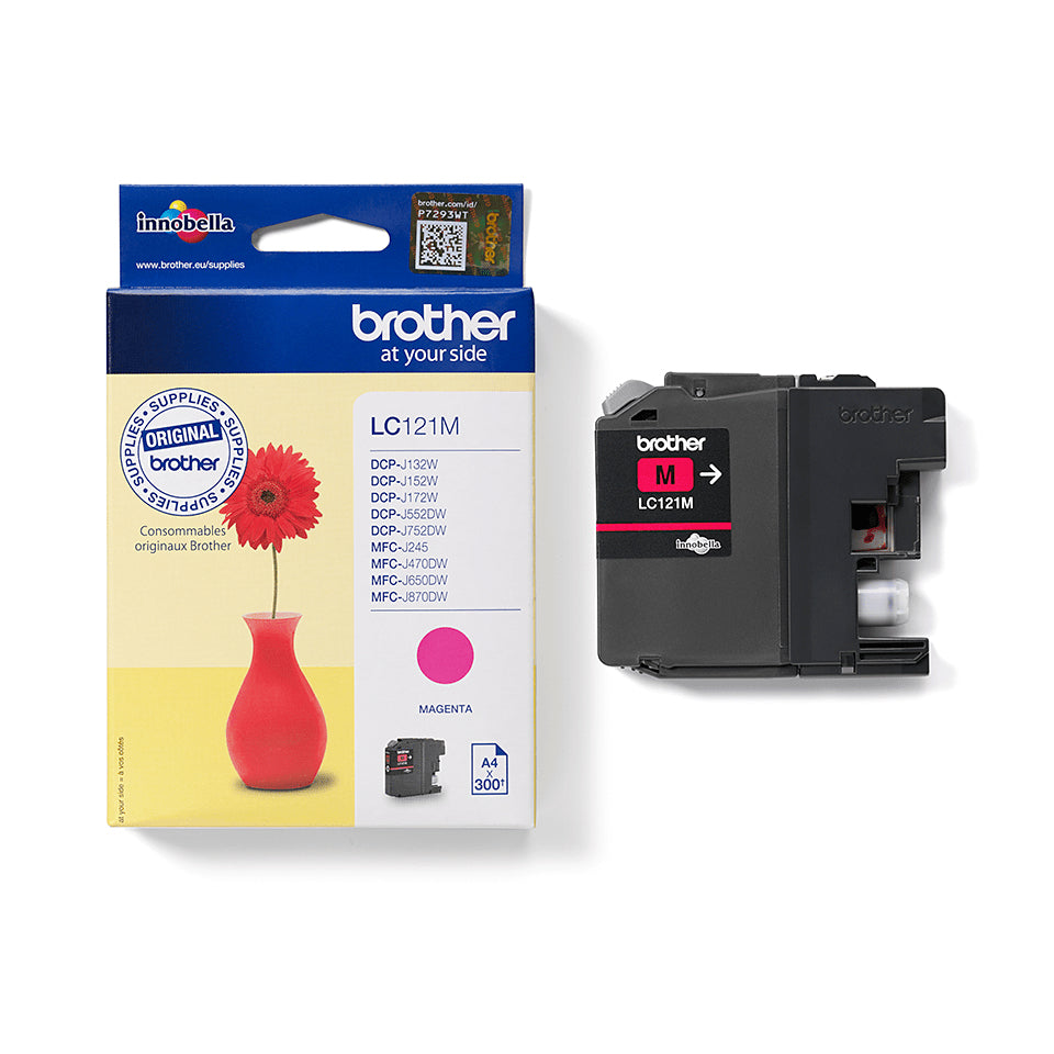 BROTHER LC-121 inktcartridge magenta standard capacity 300 paginas 1-pack