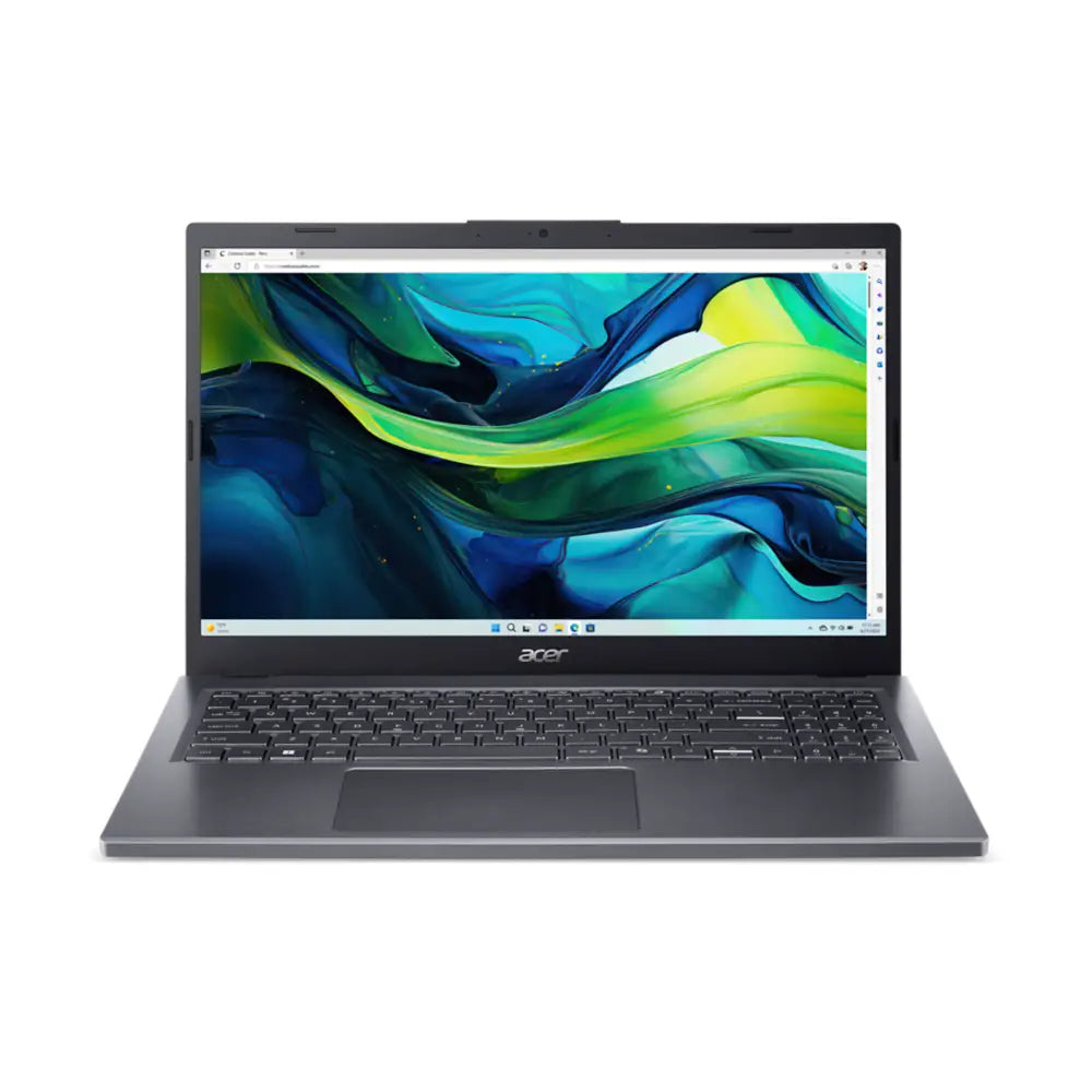 Acer Aspire 15, 15,6inch FDH IPS, Intel Core 7 150U, 16GB, 512GB PCIe NVMe SSD, Intel Iris Xe Graphics, W11 Home, Grijs