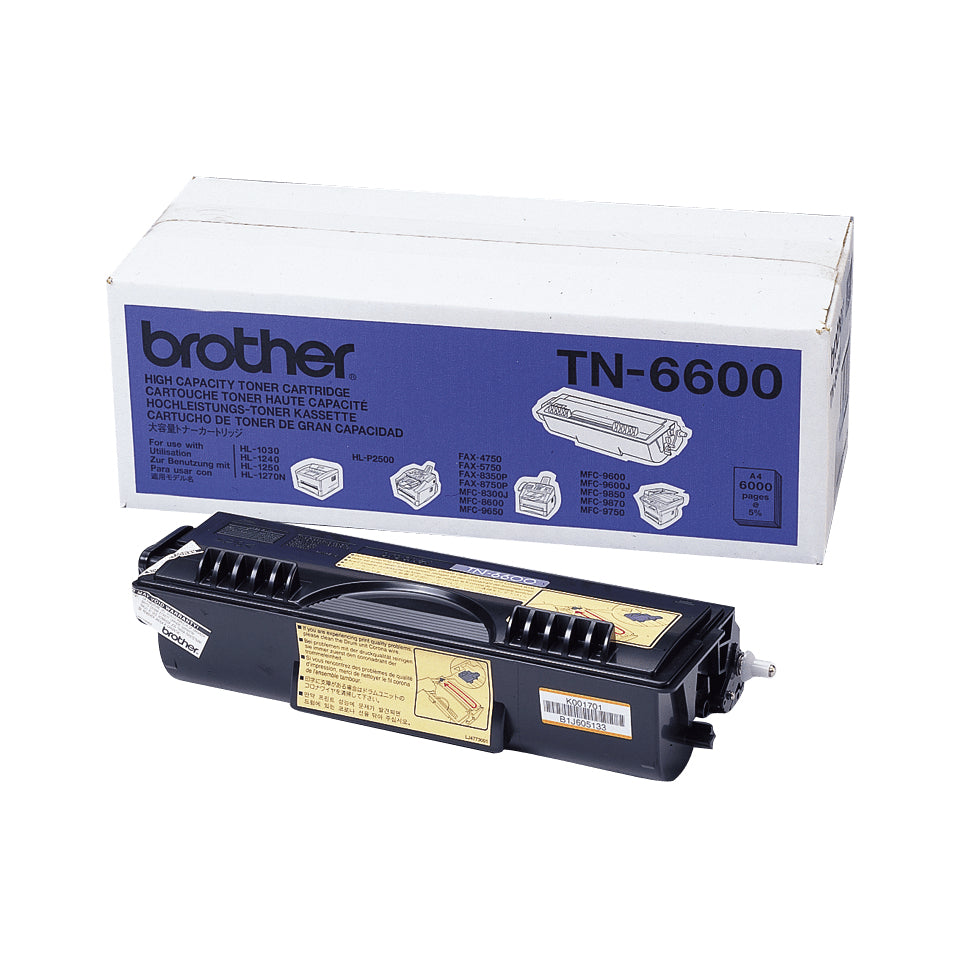 TN6600 - Jumbo Yield - zwart - origineel - tonercartridge - voor DCP-1200. MFC-8300. 8600. 9600. 9650. 9660. 9750. 9760. 9850. 9860. 9870. 9
