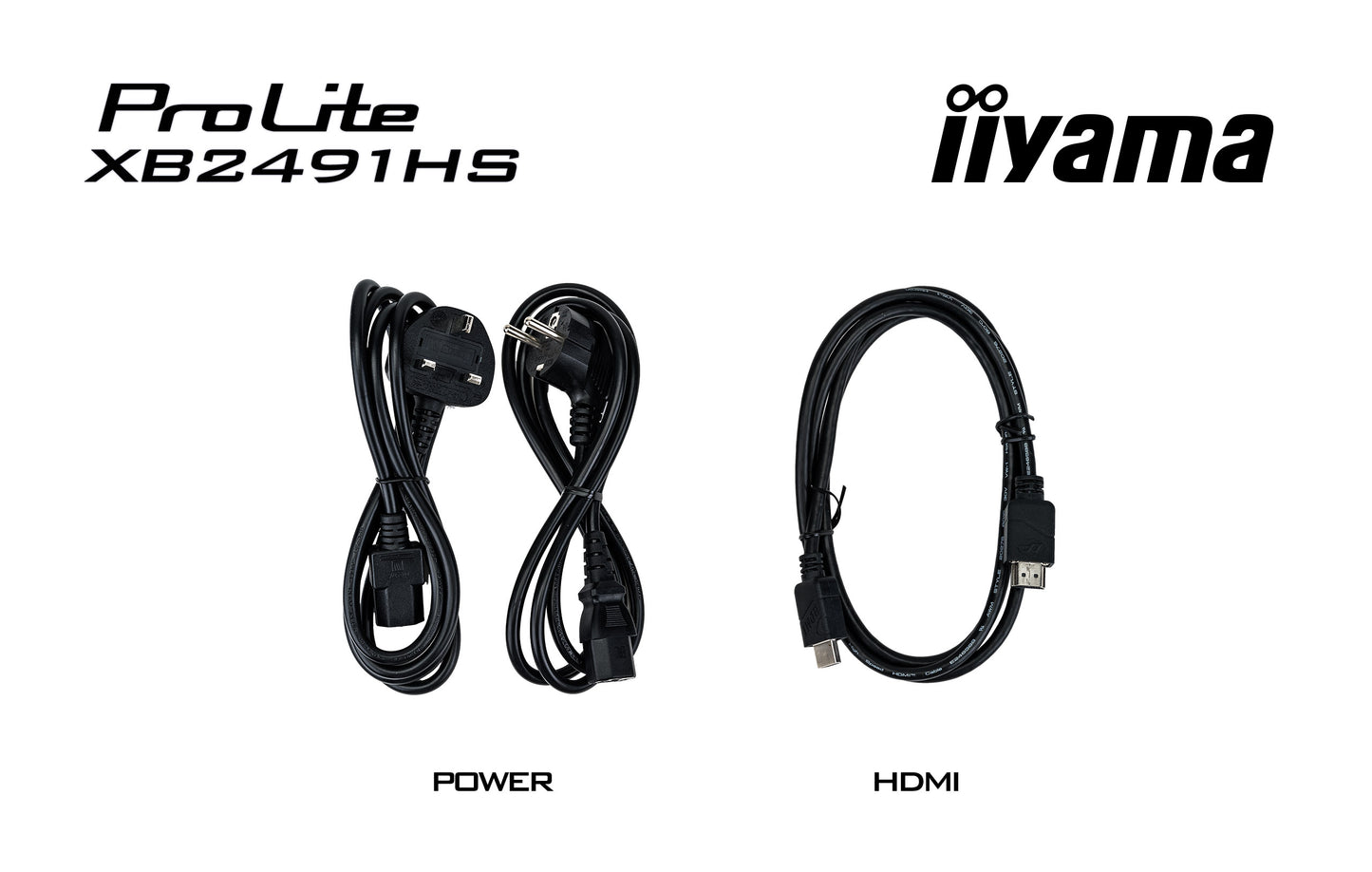 Iiyama Prolite XB2491HS-B1 24WIDE LCD, 1920 x 1080, 120 Hz IPS panel, LED Bl., Adaptive Sync, Pivot, Height Adjust.(15cm), 350 cd/m², 1500: