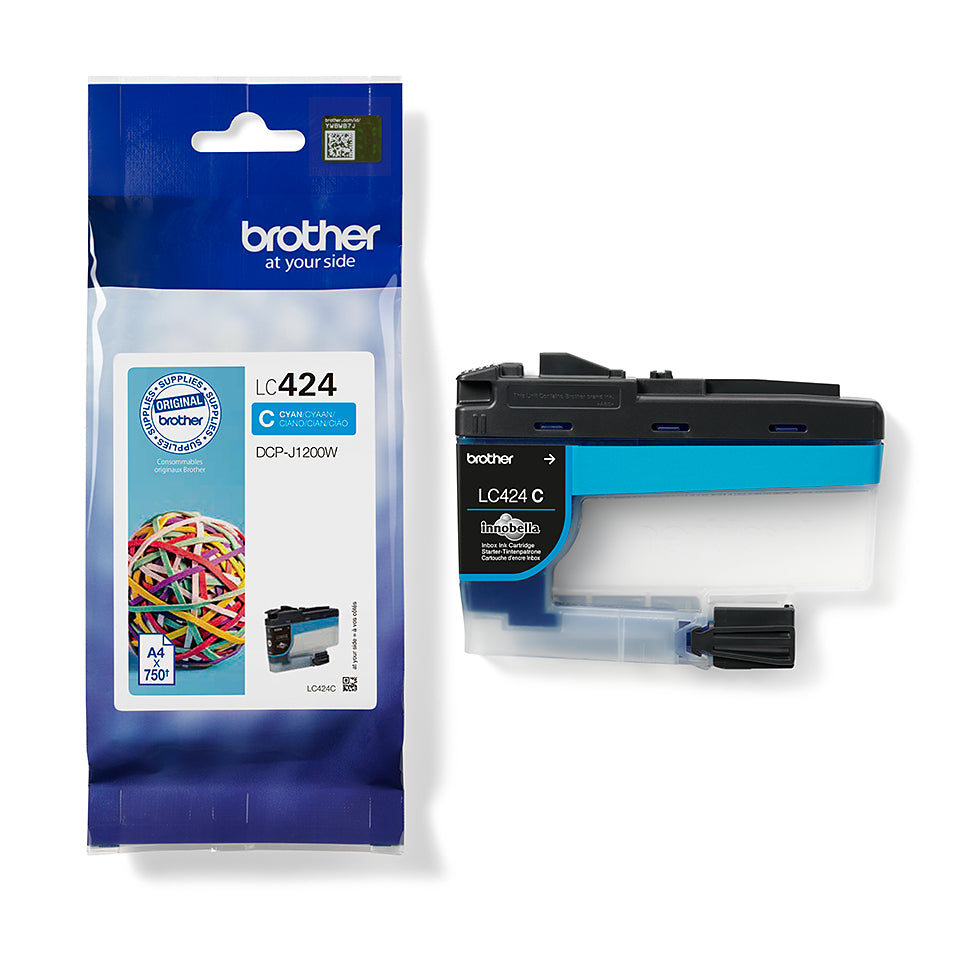 LC424C Cyan ink cartridge - single pack. LC424C