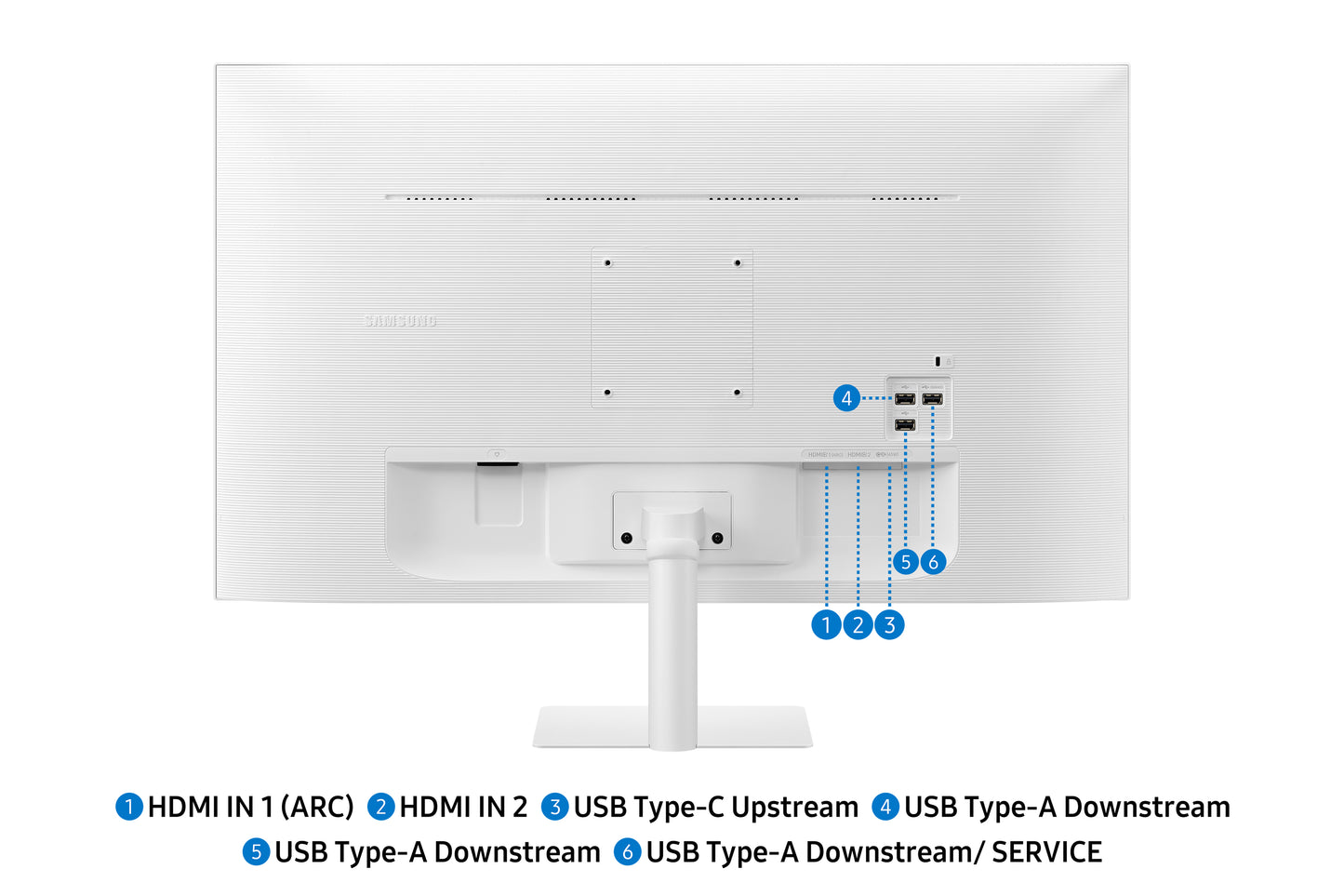 SAMSUNG SMART MONITOR M70F 32 4K USB-C (90W) - WHITE