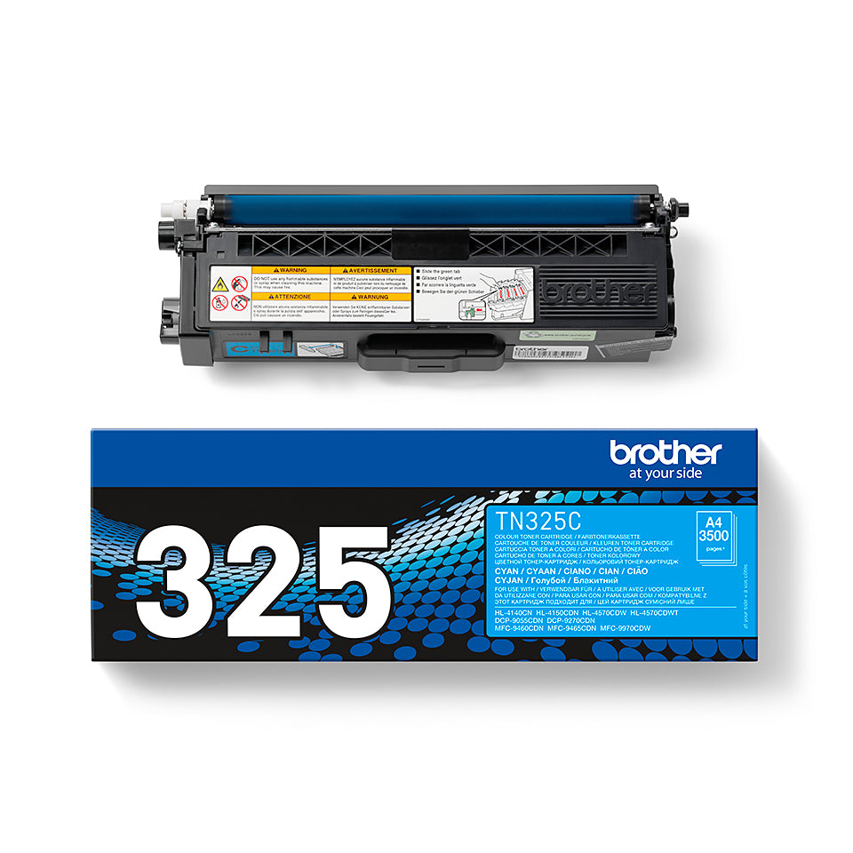 Brother TN325C tonercartridge cyaan met hoge opbrengst