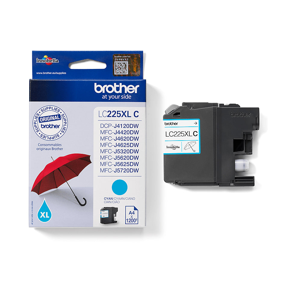 Brother LC225XLC inktcartridge cyaan