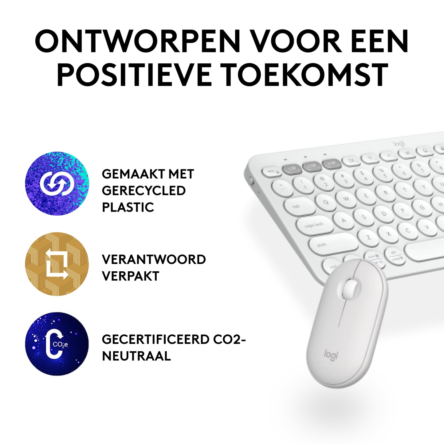 Logitech Pebble 2 Combo - Off-White