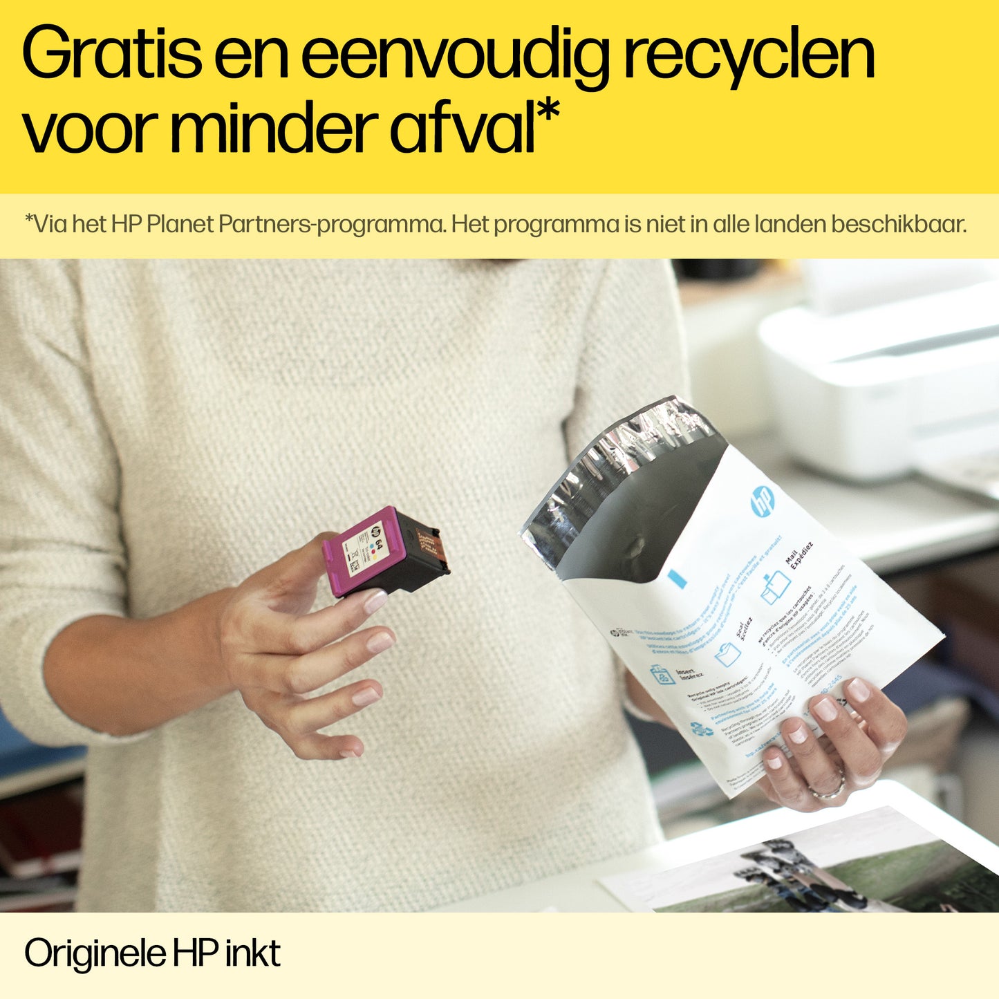 HP 302 originele drie-kleuren inktcartridge