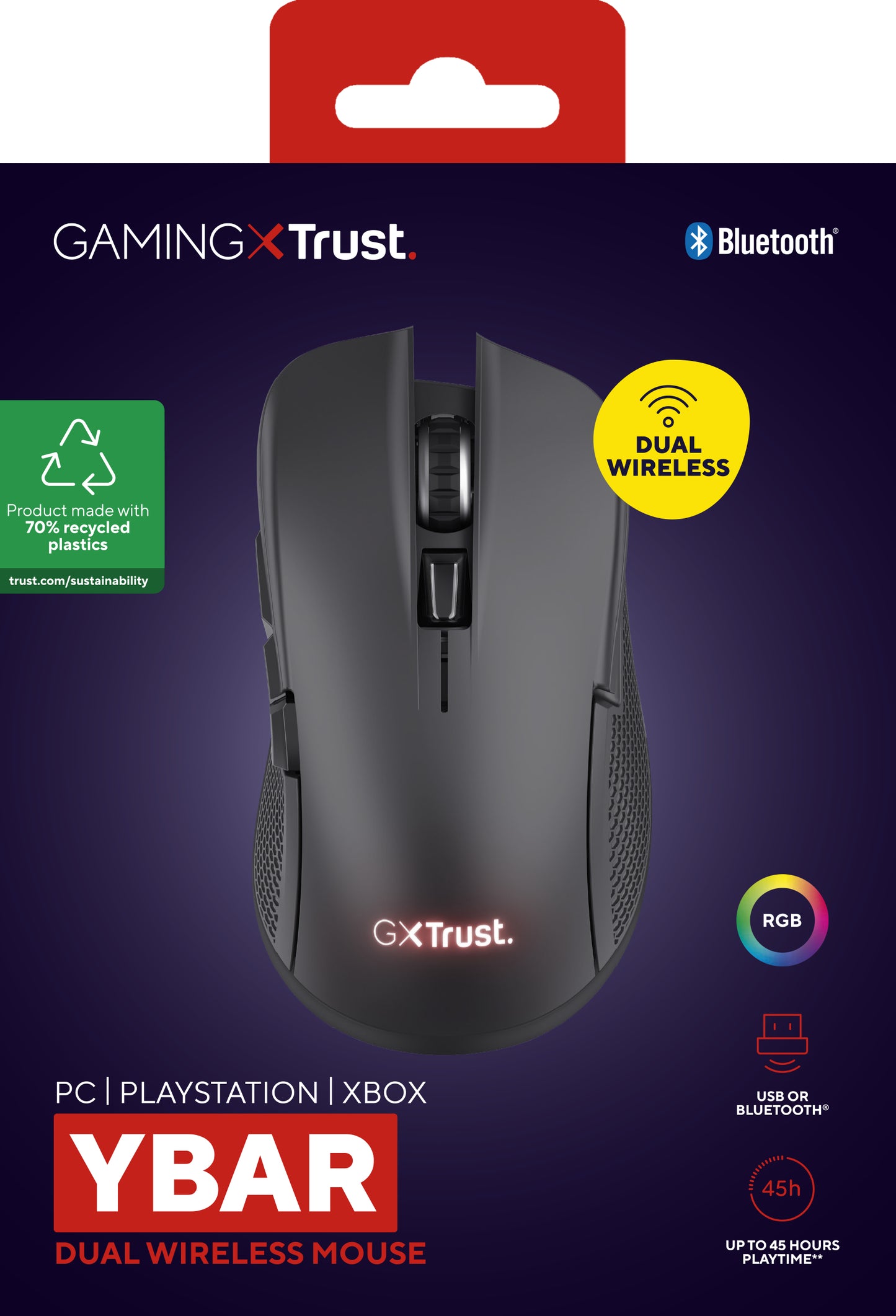 TRUST GXT931 YBAR MULTI WIRELESS MOUSE