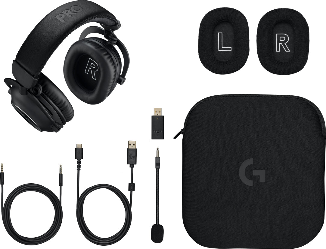 Logitech PRO X 2 LIGHTSPEED WRLS Gaming Headset - Black